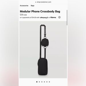 Lulu Lemon Crossbody Bag